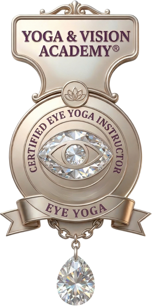 Pečeť — Certified Eye Yoga Instructor (anglicky)